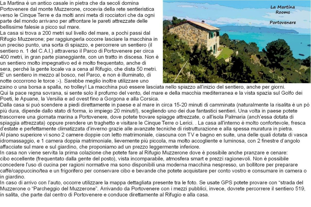 La Martina Portovenere Trekking Cottage Porto Venere Buitenkant foto